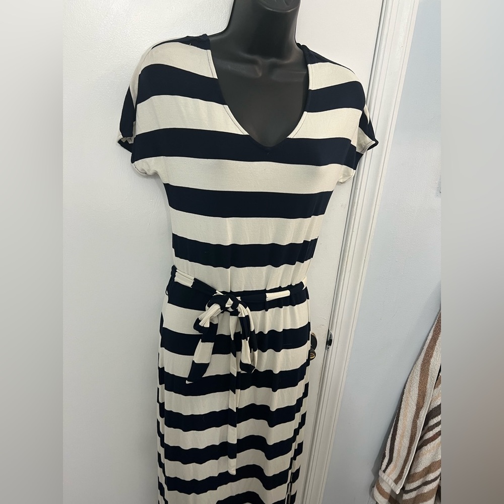 Banana republic maxi dress striped XS